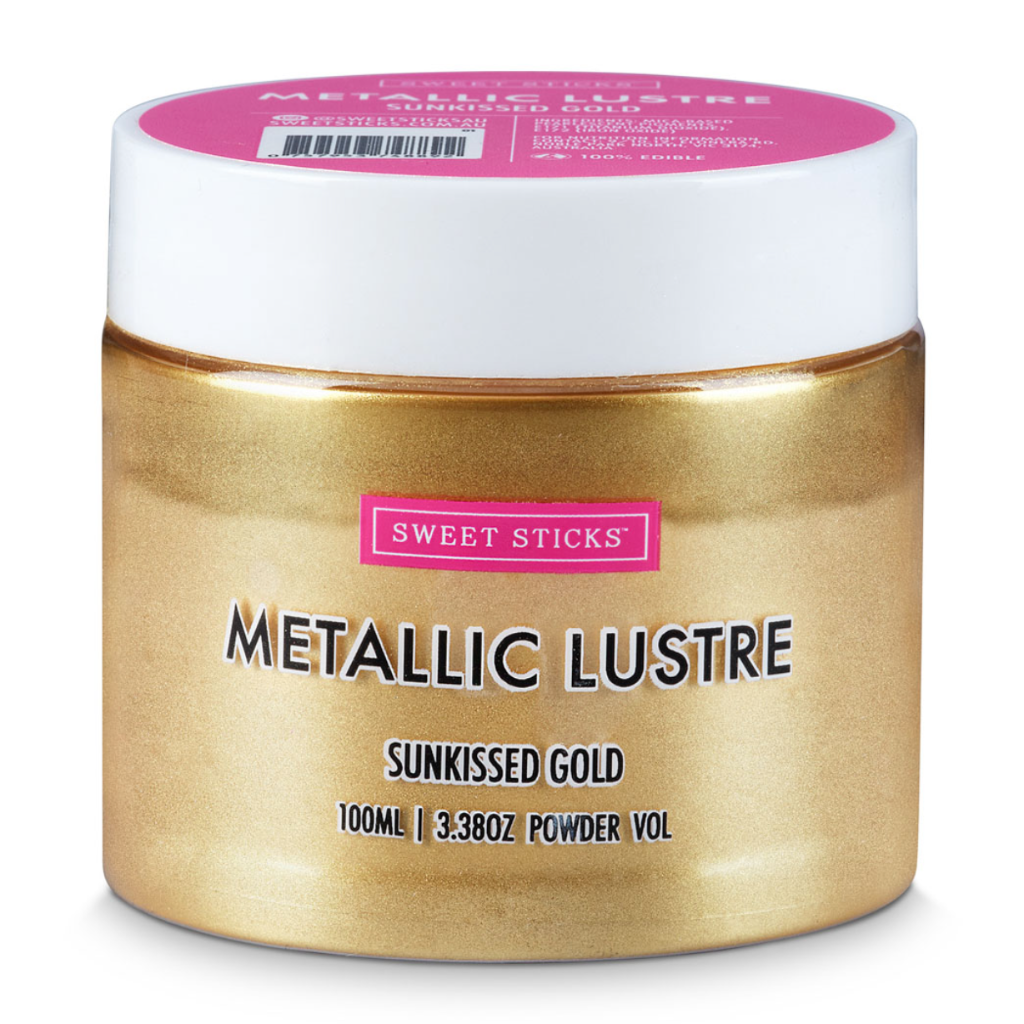 Sweet Sticks Edible Art Lustre Dust 100ml - Sunkissed Gold