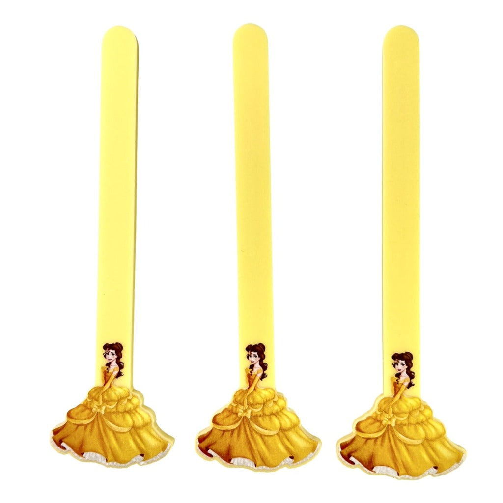 Acrylic Popsicle - Cakesicle Sticks - Princess Belle 8pc