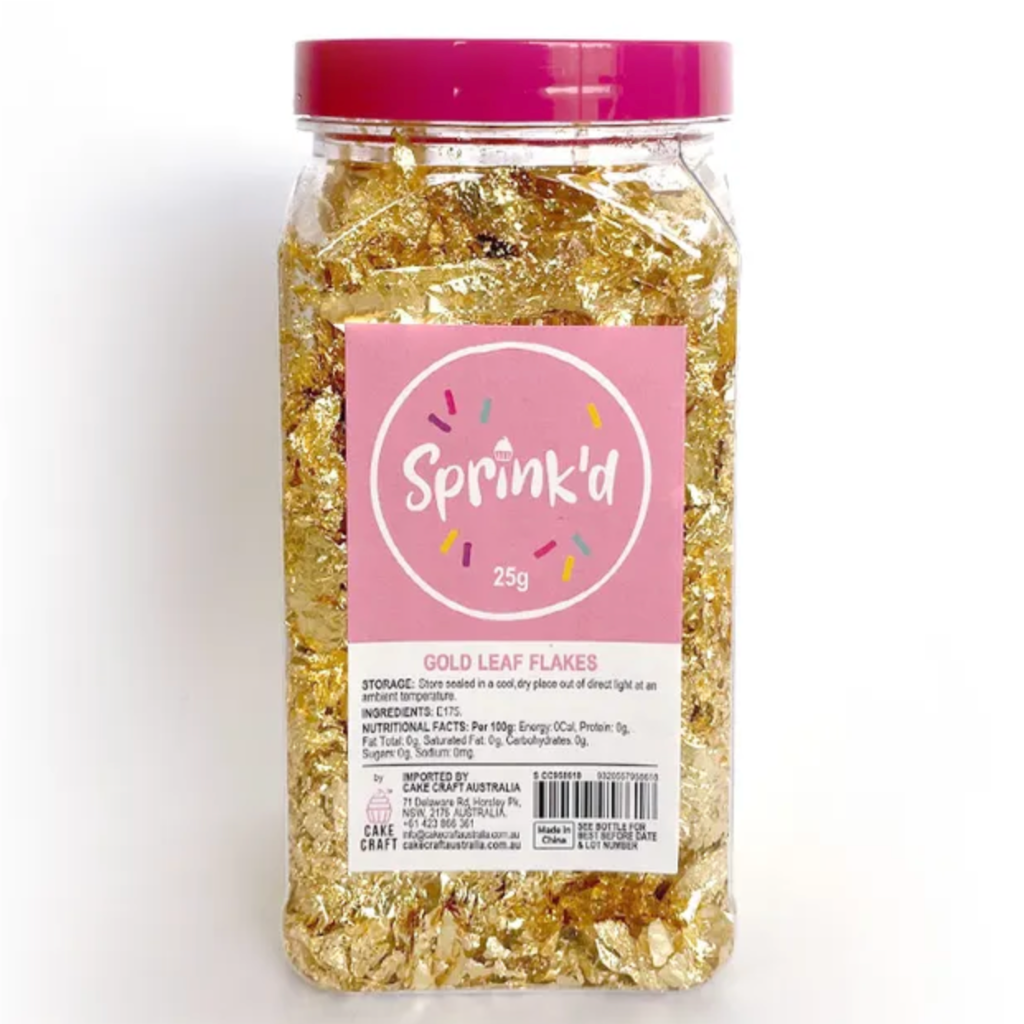 Sprink'd Edible Loose Gold Leaf Flakes 25g