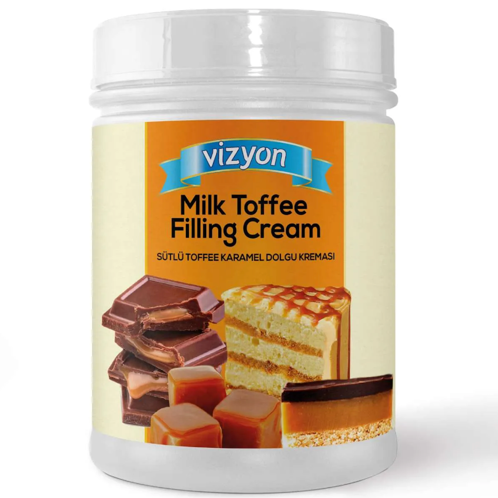 Vizyon Filling Cream 1kg - Milk Toffee