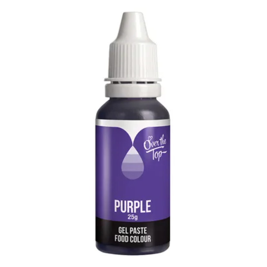 Over the Top Gel Paste Food Colouring 25g - Purple