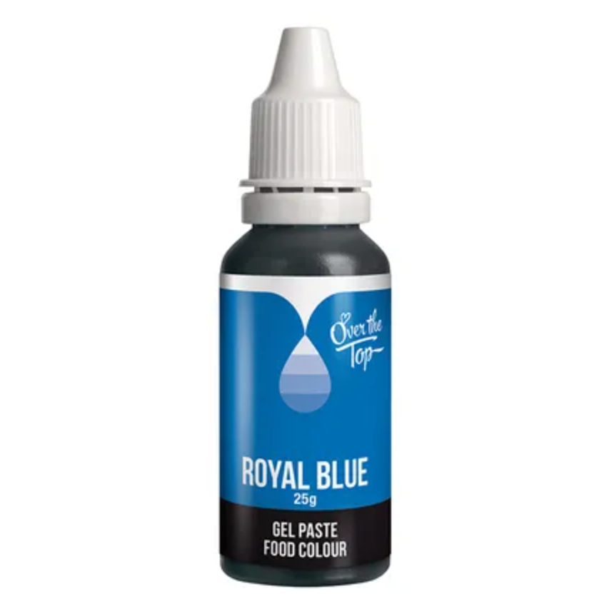 Over the Top Gel Paste Food Colouring 25g - Royal Blue