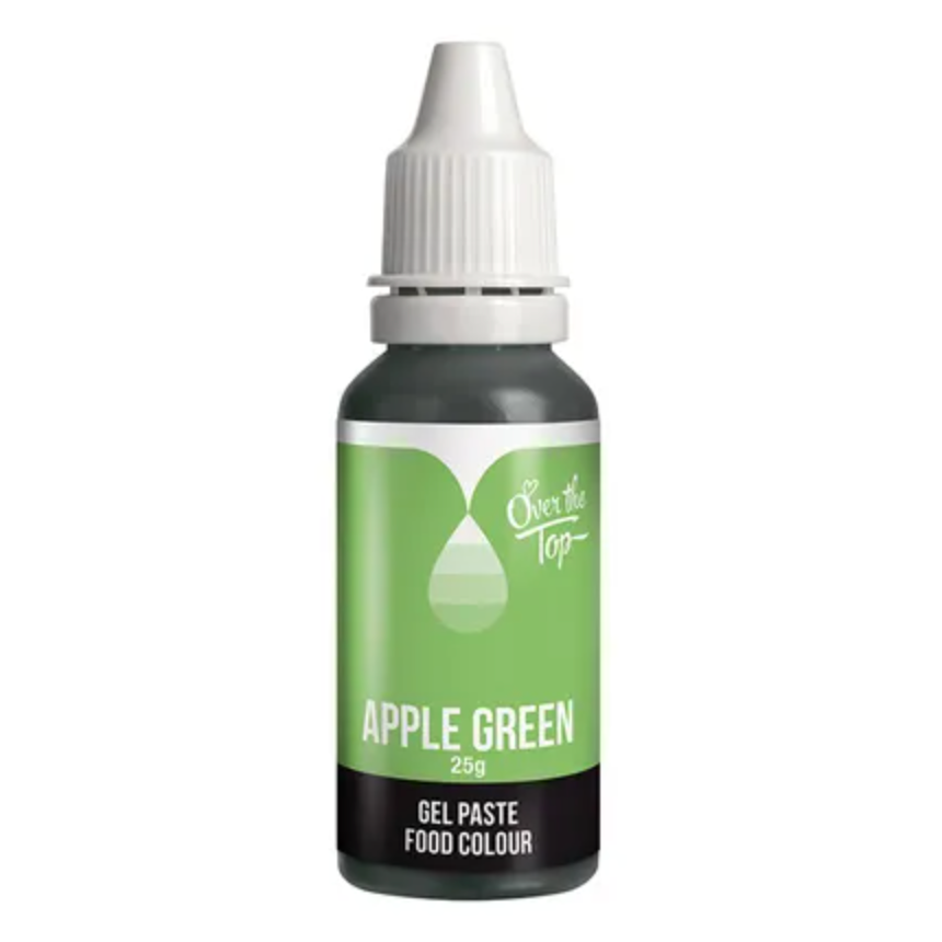 Over the Top Gel Paste Food Colouring 25g - Apple Green