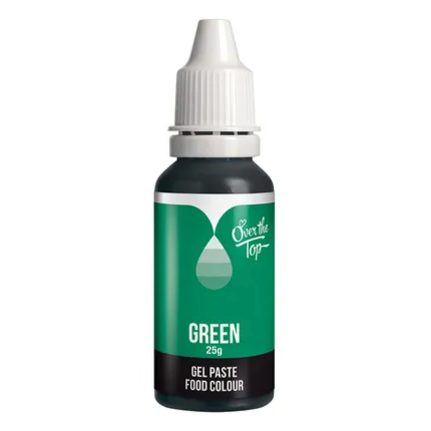 Over the Top Gel Paste Food Colouring 25g - Green