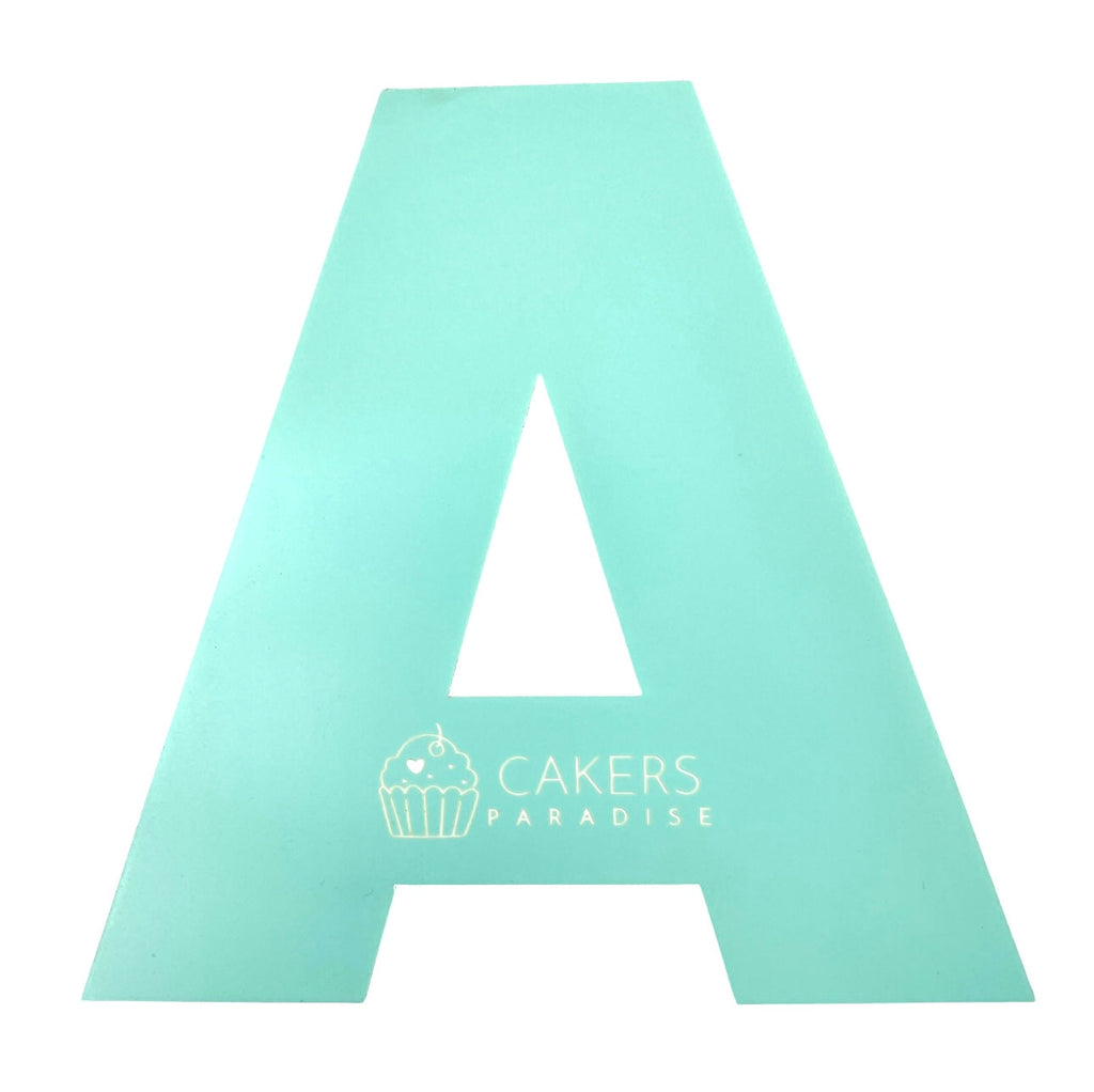 Acrylic Cookie Cake Templates - Alphabet Letter A