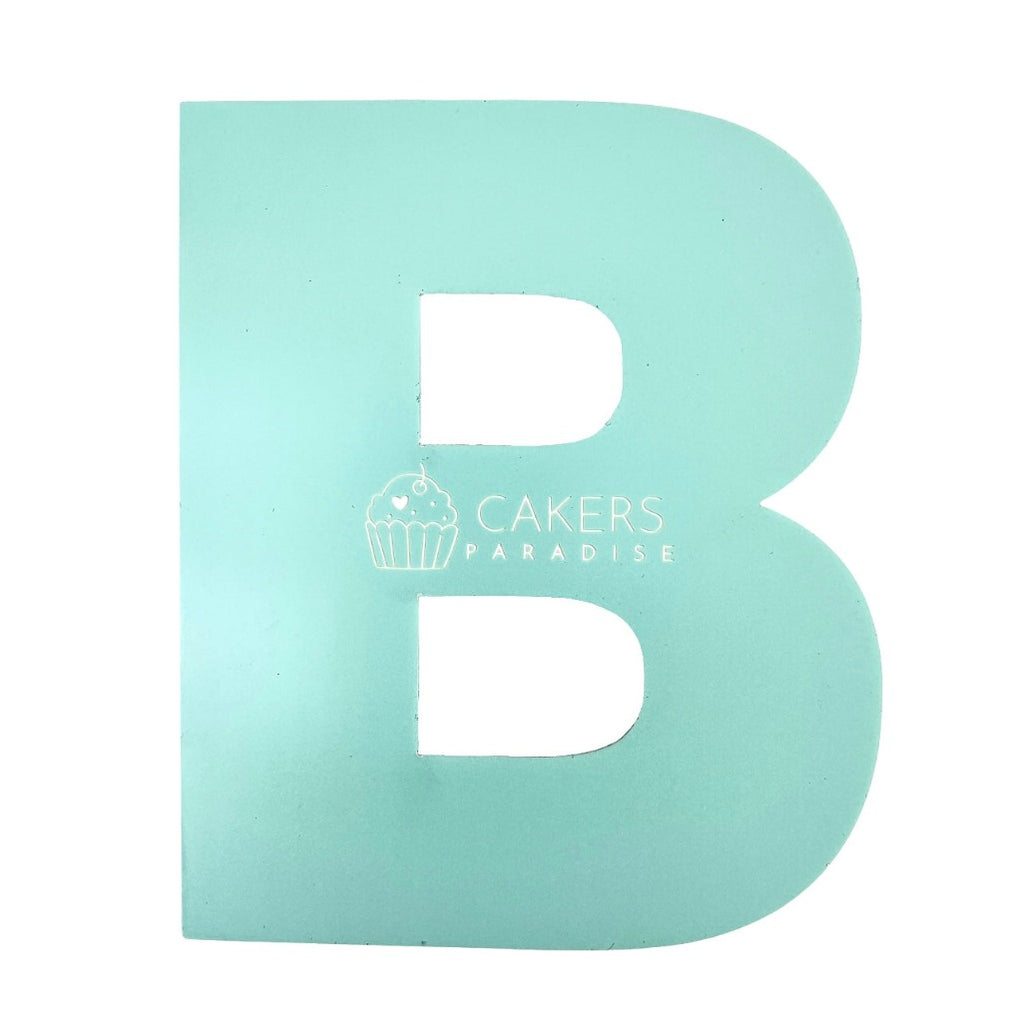 Acrylic Cookie Cake Templates - Alphabet Letter B Cakers Paradise