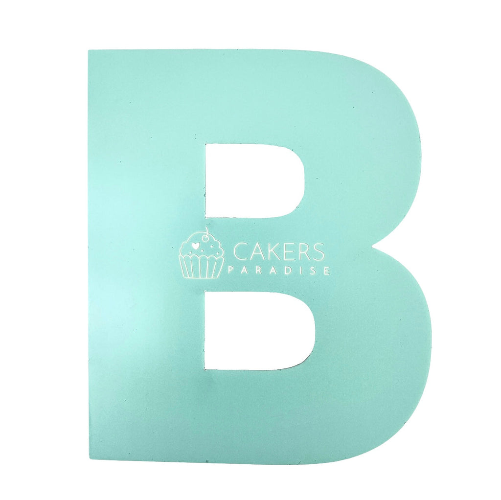 Acrylic Cookie Cake Templates - Alphabet Letter B
