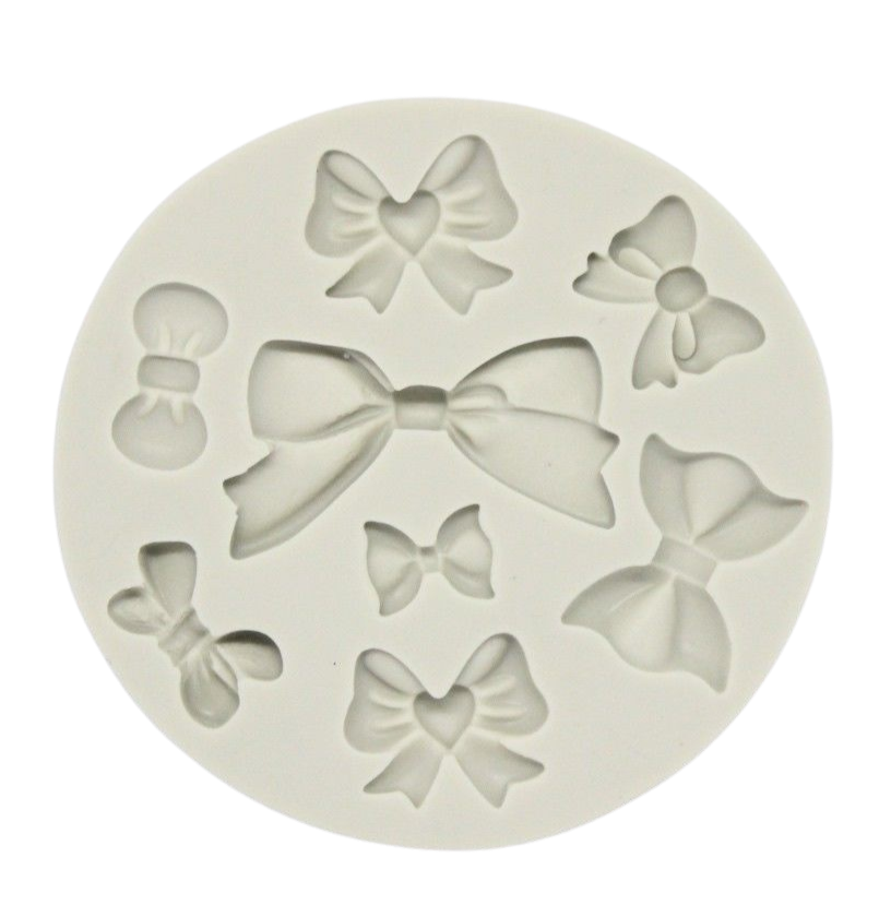 Assorted Bows Round Silicone Mould