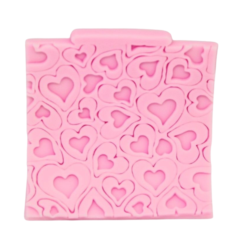 assorted hearts silicone mould