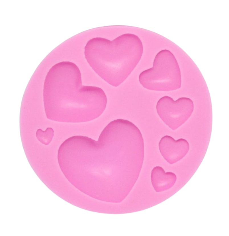 Silicone Assorted Love Hearts Heart Silicone Mould