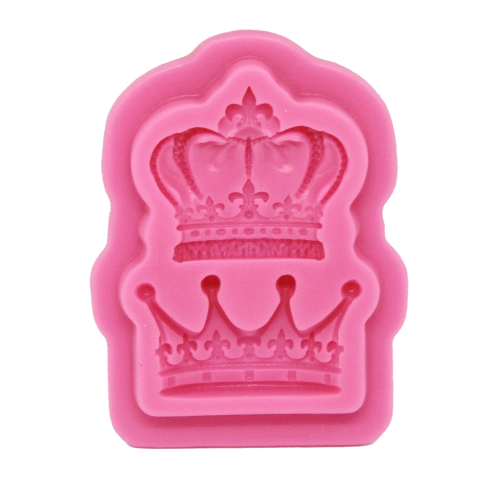 king queen crown tiara silicone mould