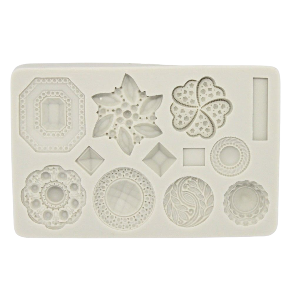 diamond brooch jewel silicone mould for cake decorating