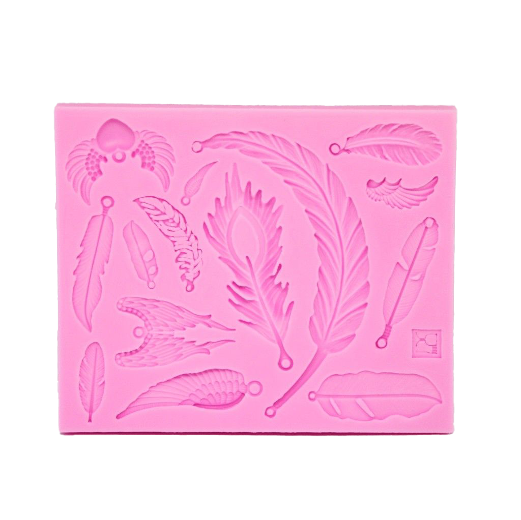 Assorted Feathers Silicone Mould for Cake Decorating | Cakers Paradise ...
