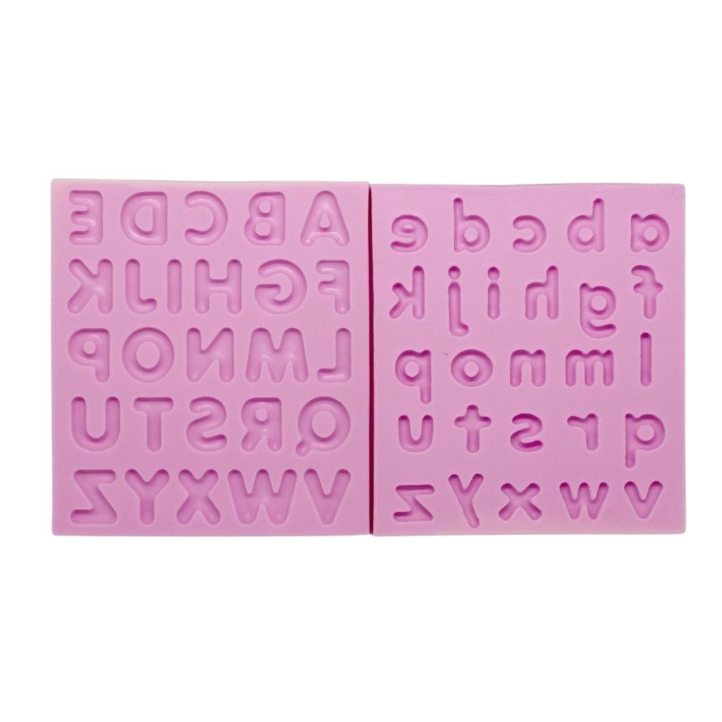 alphabet letter silicone mould for cake decorating