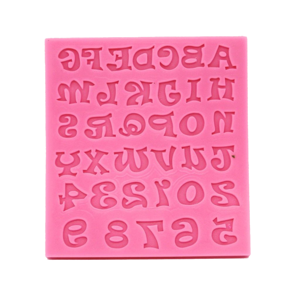alphabet letter silicone mould
