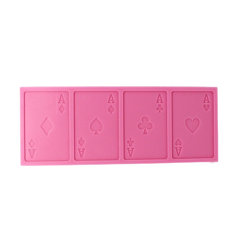 poker playing cards silicone mould for cake decorating