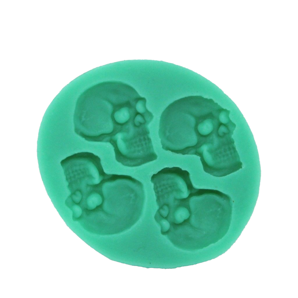 skull silicone mould for cake decorating