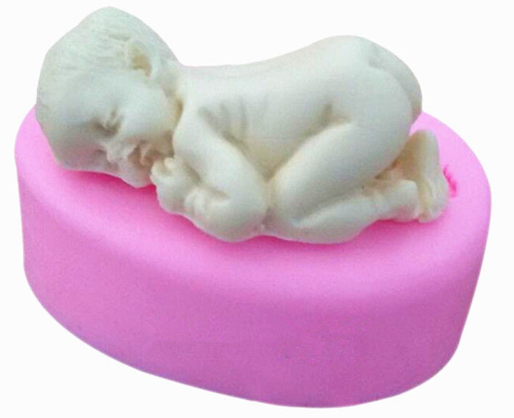 Silicone-Silicon-3D-Sleeping-Baby-Mould-Mold-Cake-Fondant-Sugarcraft-Soap-282621796877-2