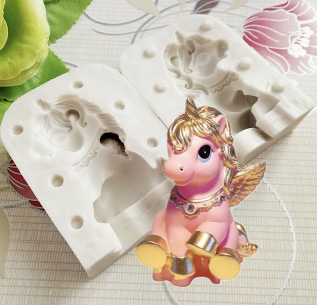 3D Unicorn Silicone Mould cakers paradise