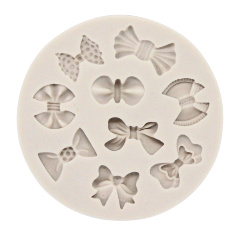 Assorted Bows Round New Silicone Mould