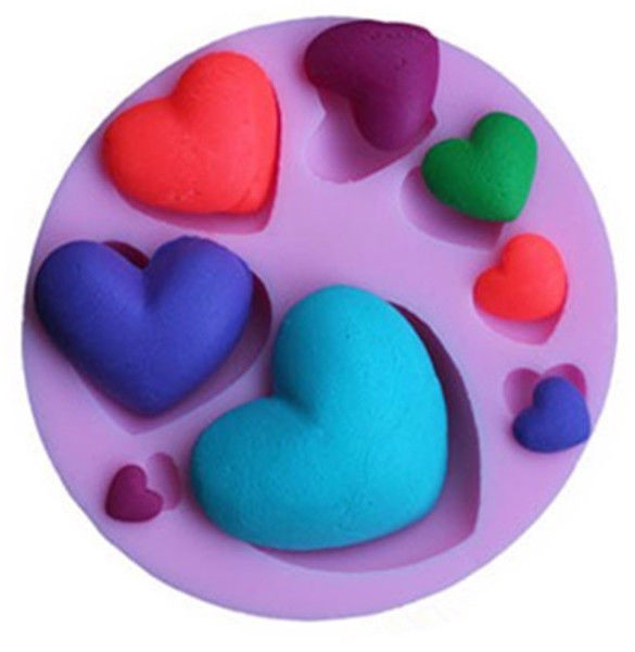 Silicone-Silicon-Assorted-Love-Hearts-Heart-Mould-Mold-Cake-Fondant-Sugarcraft-272817133085-3
