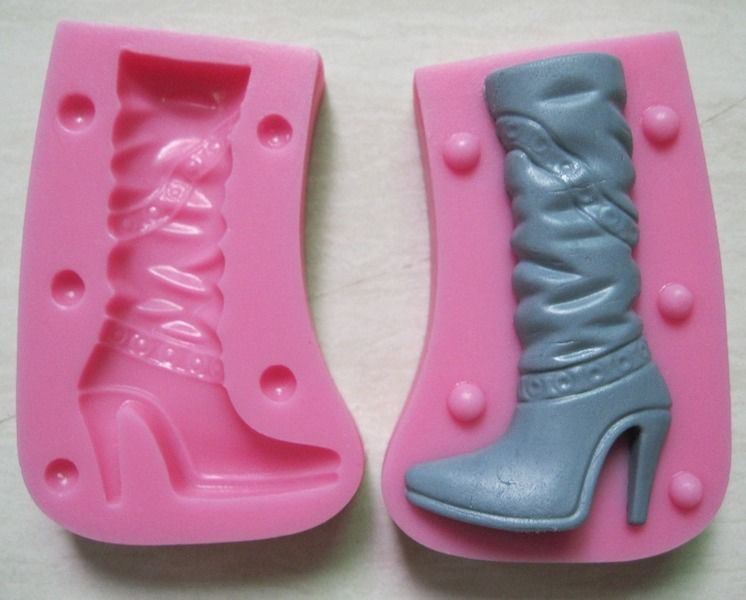 silicone mould high heel fashion boots