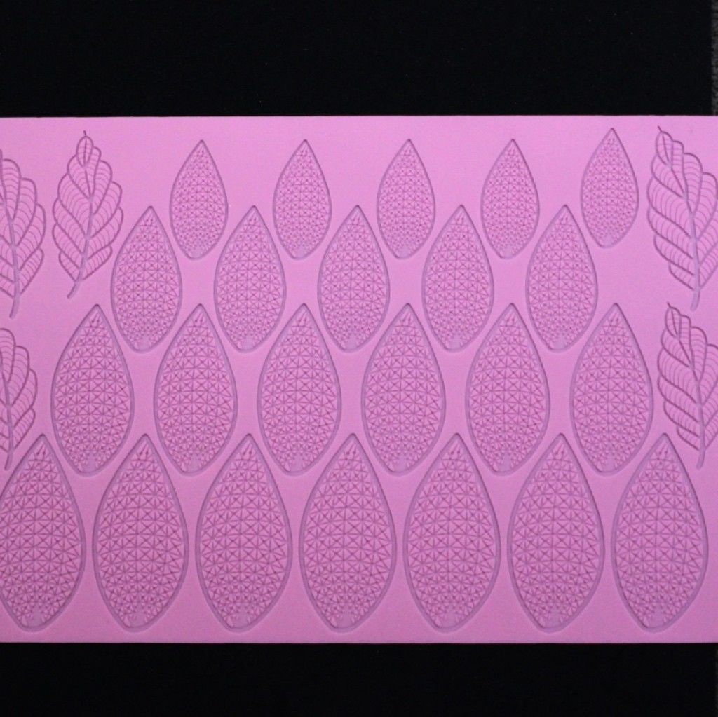 Silicone lace mat leaves cakers paradise