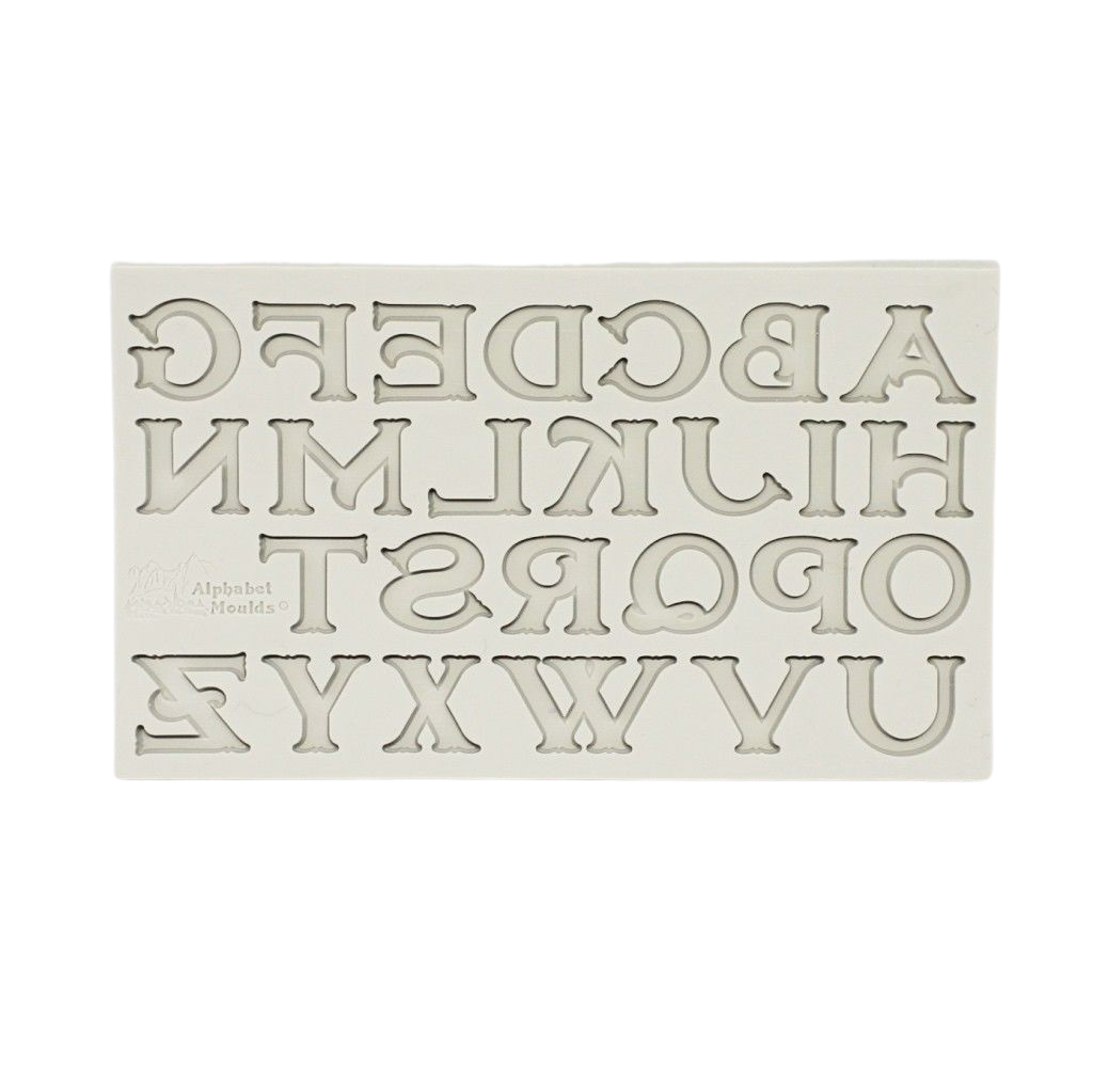 antique letter silicone mould