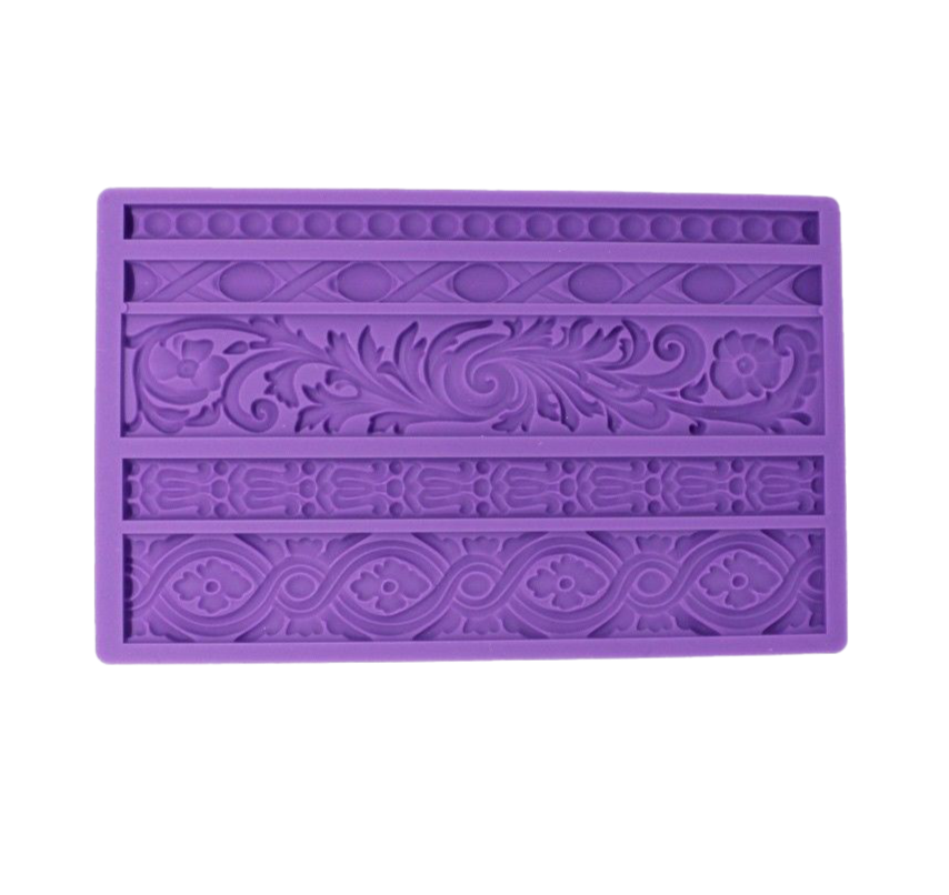 assorted borders silicone mould