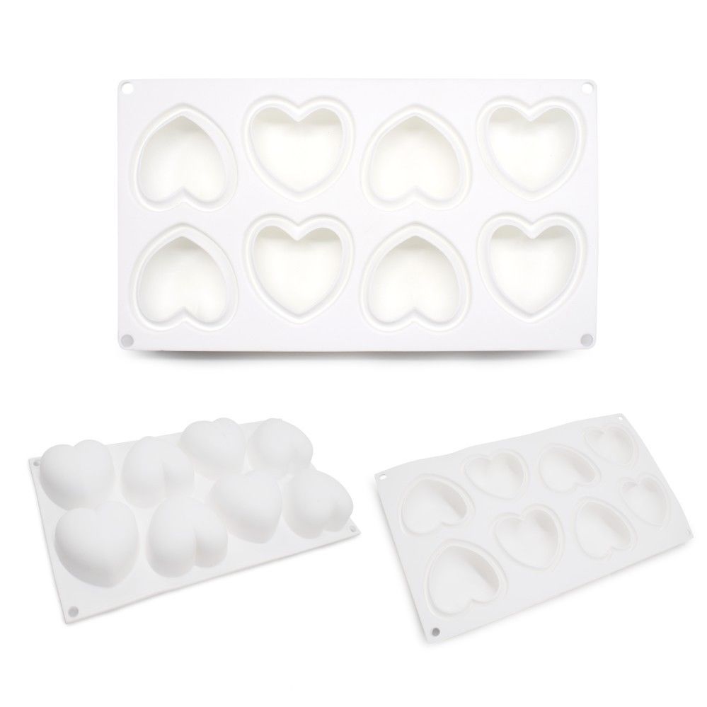 Silicone Mould Cake Dessert Canape Mold Heart Hearts Cakers Paradise