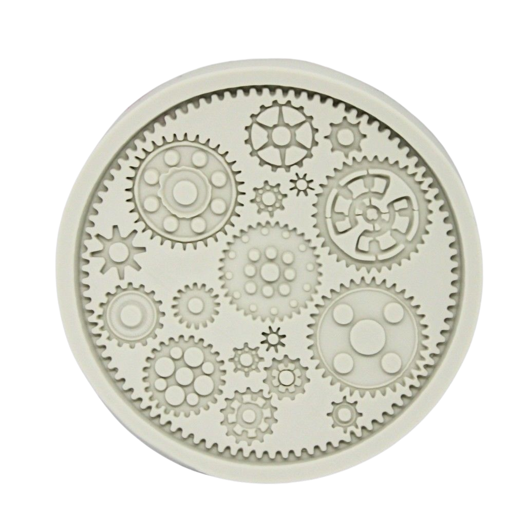 steampunk gears silicone mould