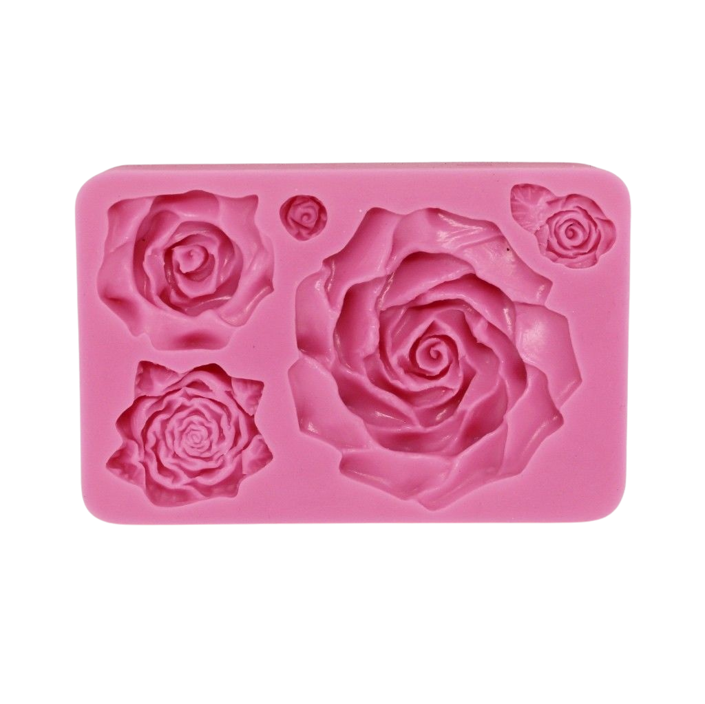 large roses silicone mould for cake decorating