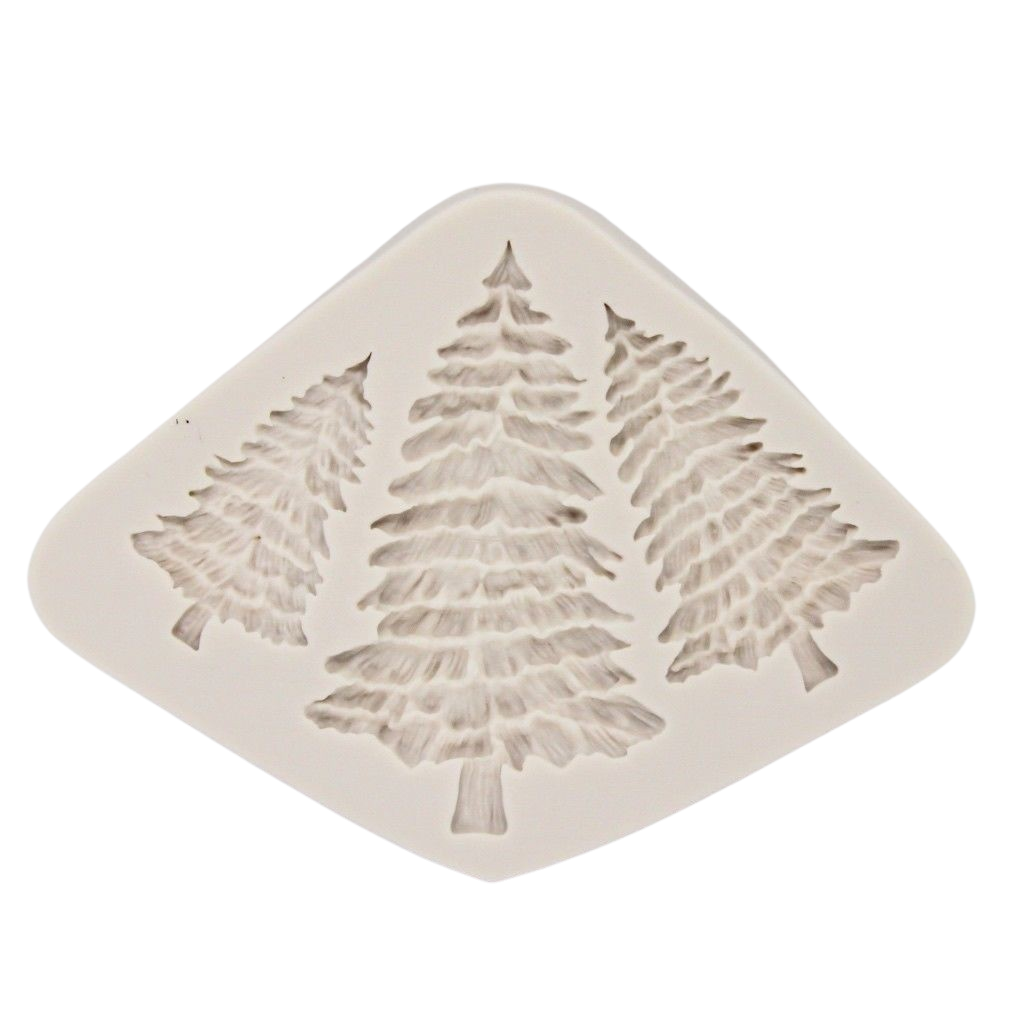 pine tree forest silicone mould for cake decorating