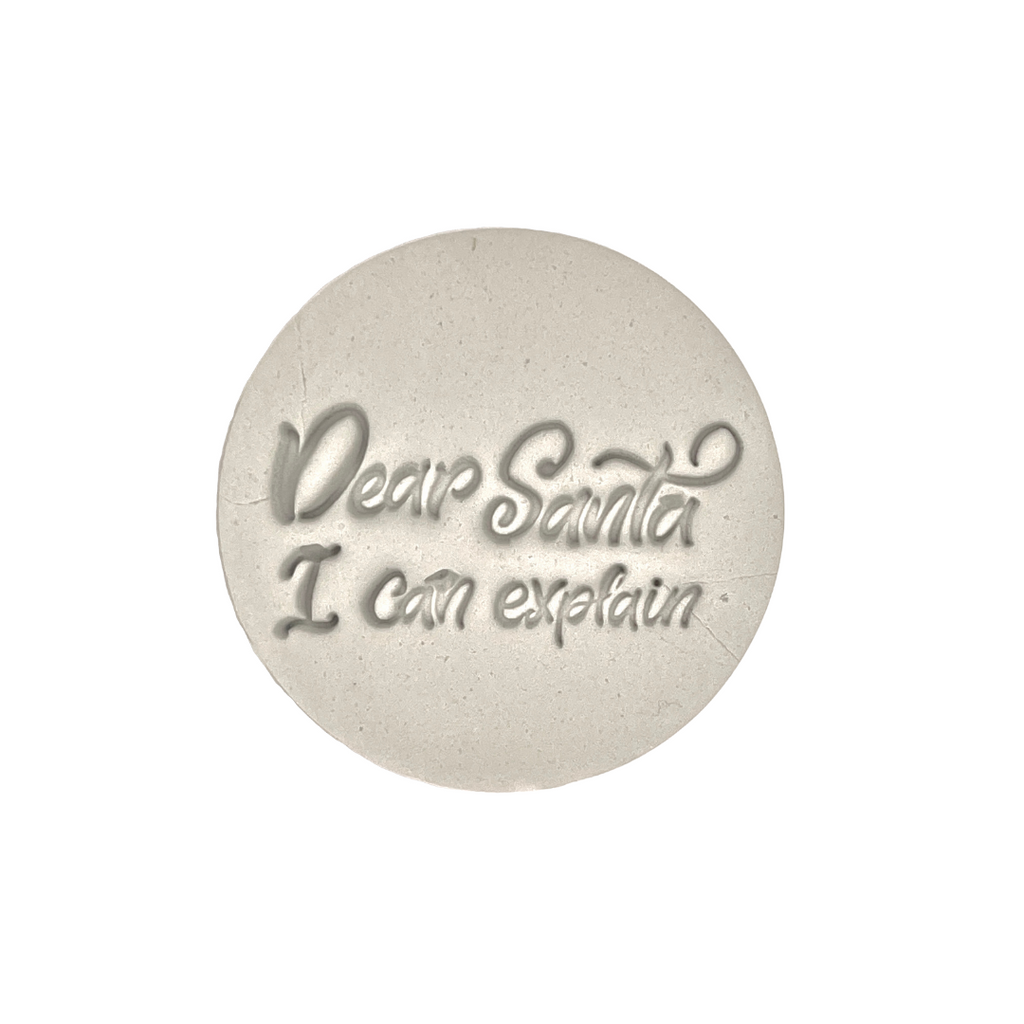 Cookie Stamp Fondant Embosser - Dear Santa 1