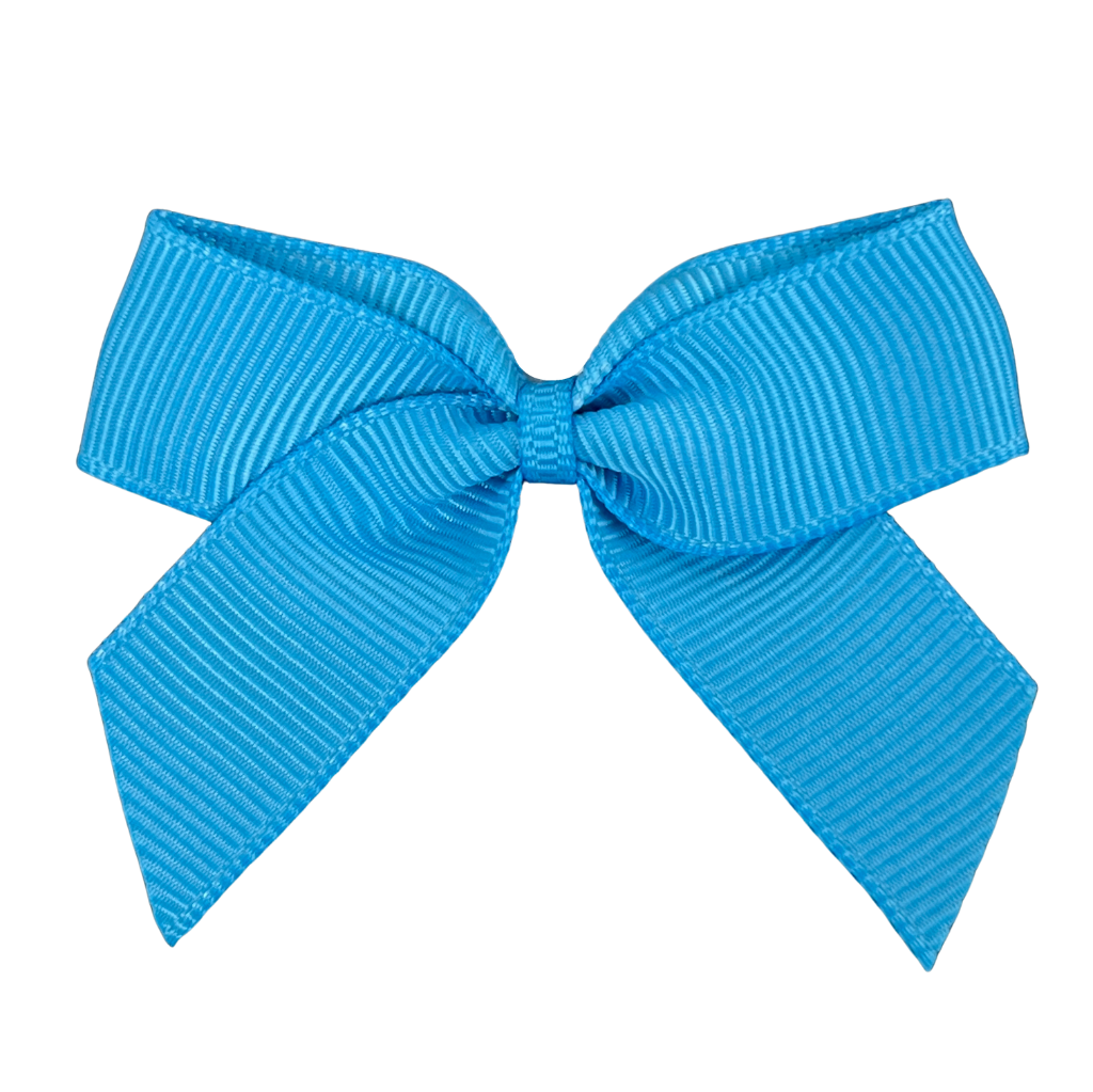 Grosgrain Cakesicle Bows 5cm 12 Pack - Turquoise