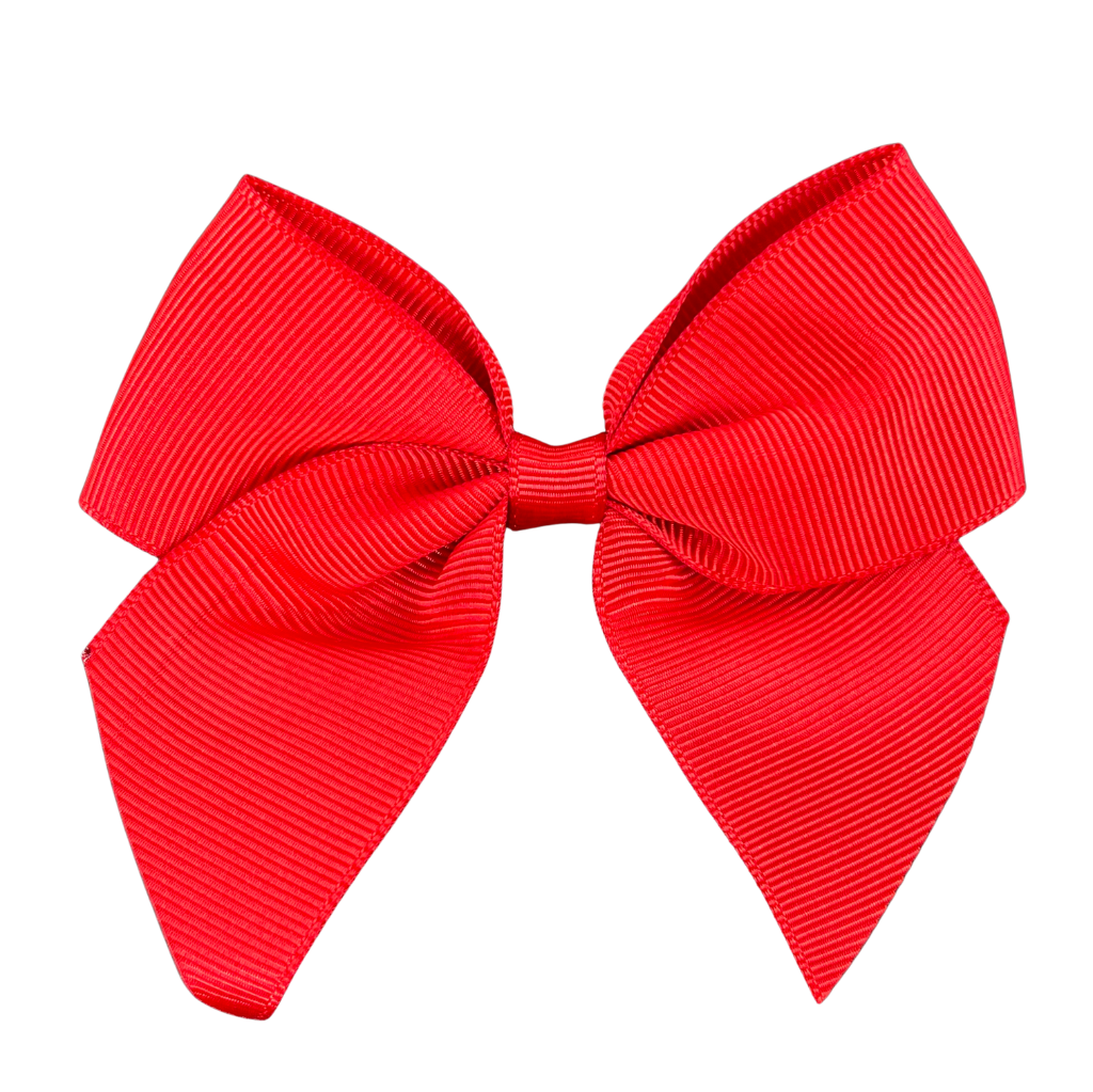 Grosgrain Cakesicle Bows 10cm 6 Pack - Red