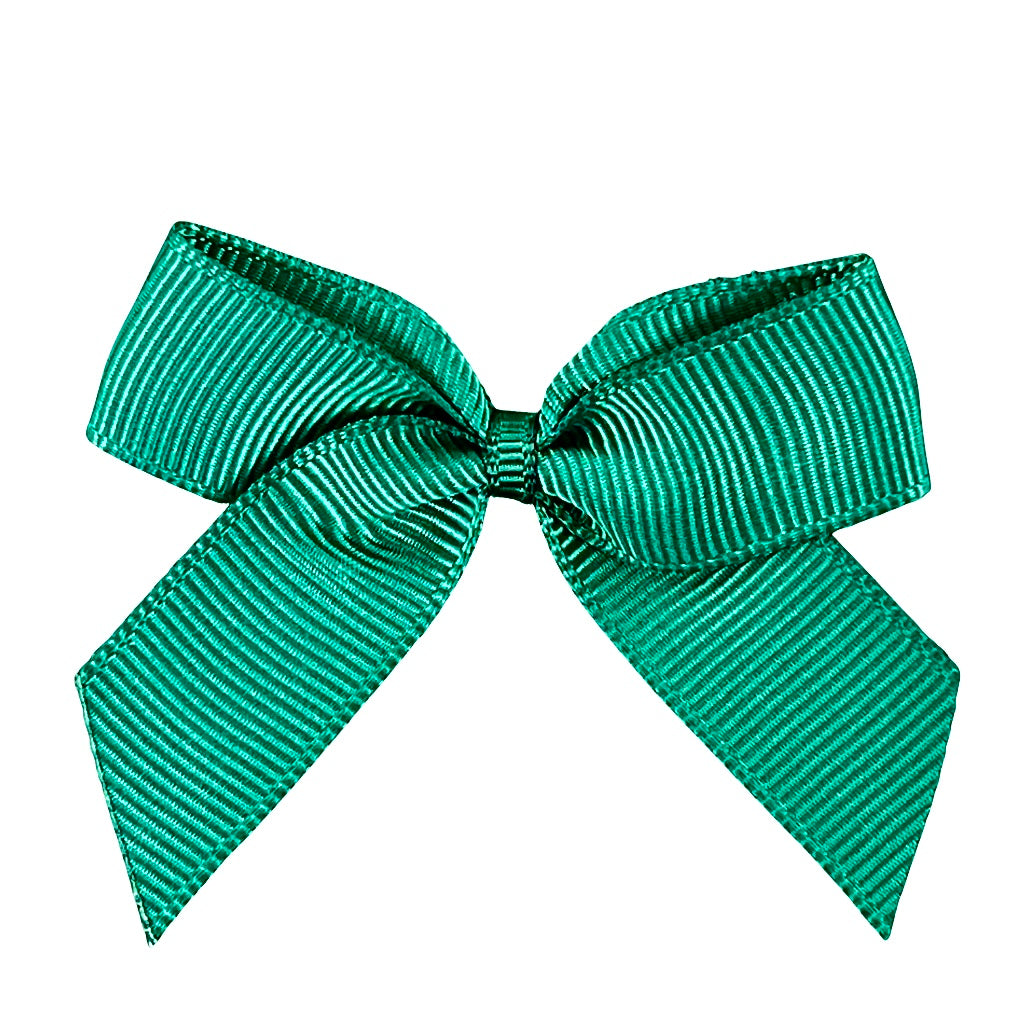 Grosgrain Cakesicle Bows 5cm 12 Pack - Dark Green