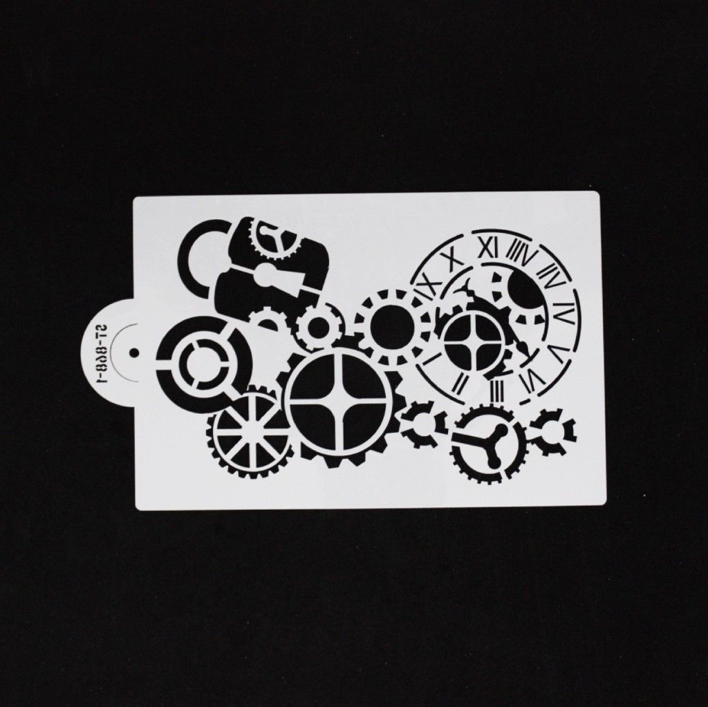 Steampunk-Gear-Gears-Steam-Punk-Cake-Stencil-Set-Sugarpaste-Fondant-272817307483