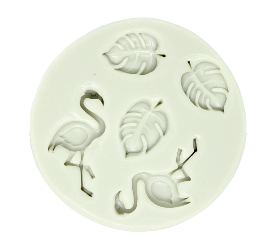 Tropical Theme Silicone Mould flamingo monstera leaves