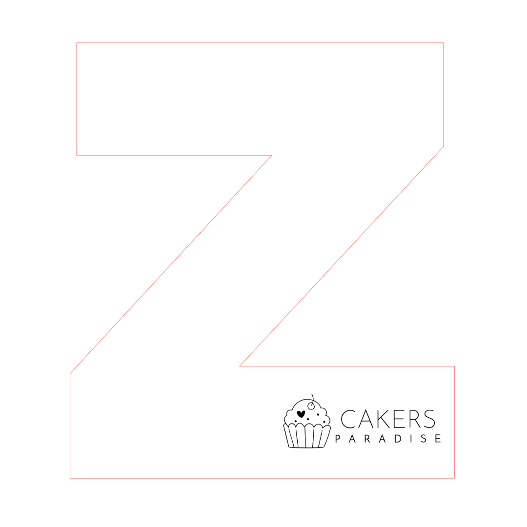 Large Acrylic Cake Templates Alphabet Letters Cakers Paradise