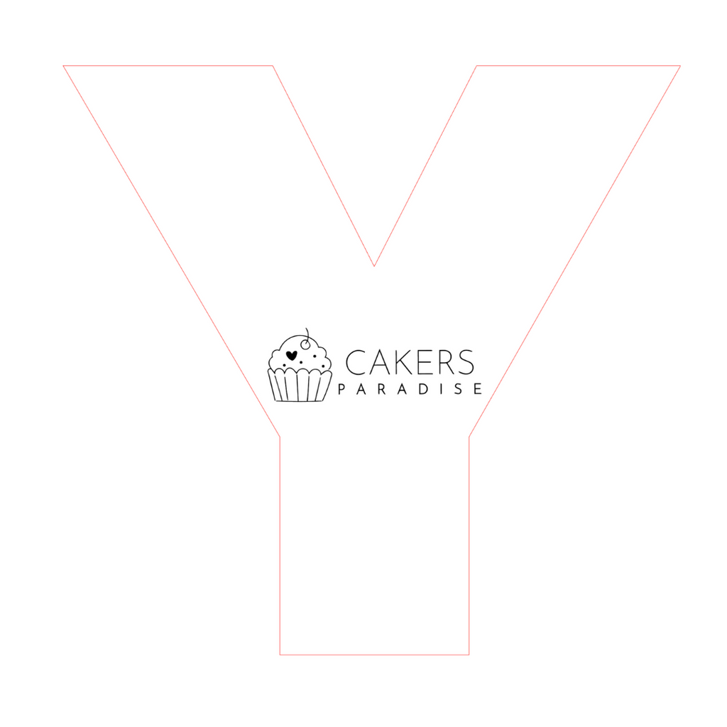 Acrylic Cookie Cake Templates - Alphabet Letters