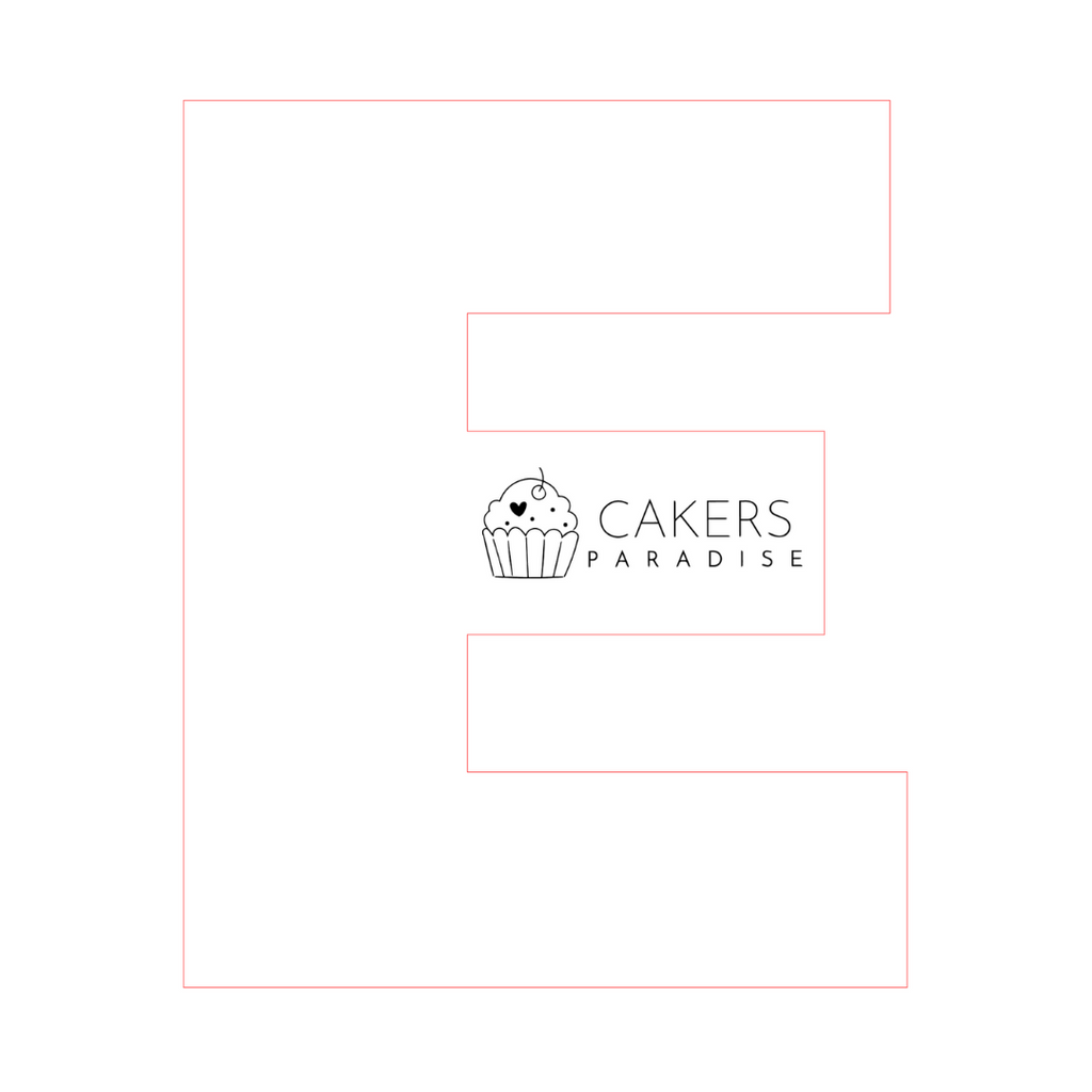 Acrylic Cookie Cake Templates - Alphabet Letters