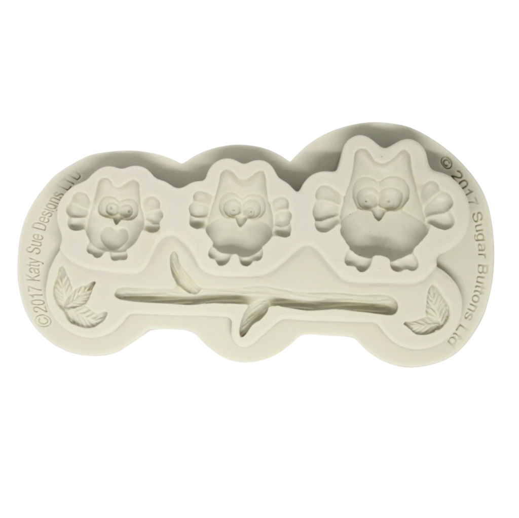 Owls On The Branch Silicone Mould