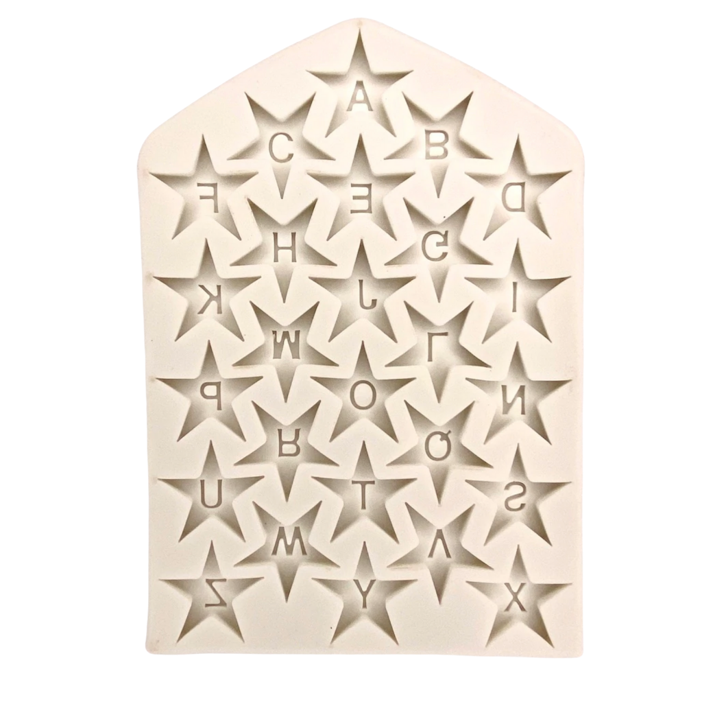 Star Alphabet Letter Silicone Mould