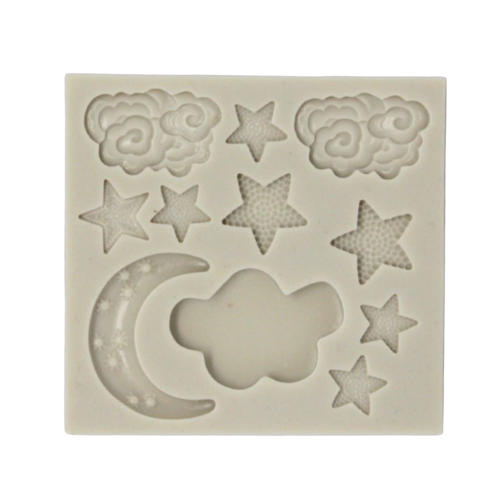Stars Moon Clouds Silicone Mould