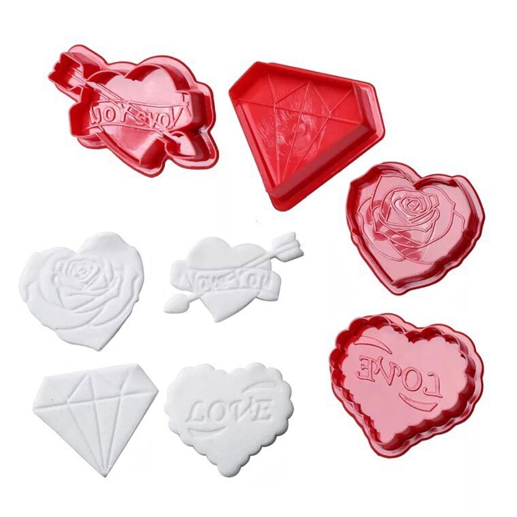 Valentine's day cookie cutter set