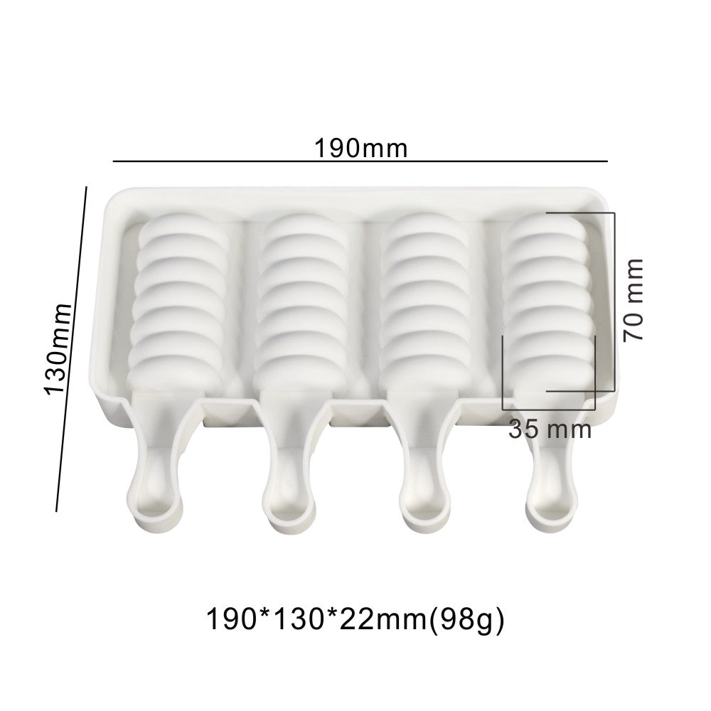 Silicone Cake Mould -  Popsicle Spiral