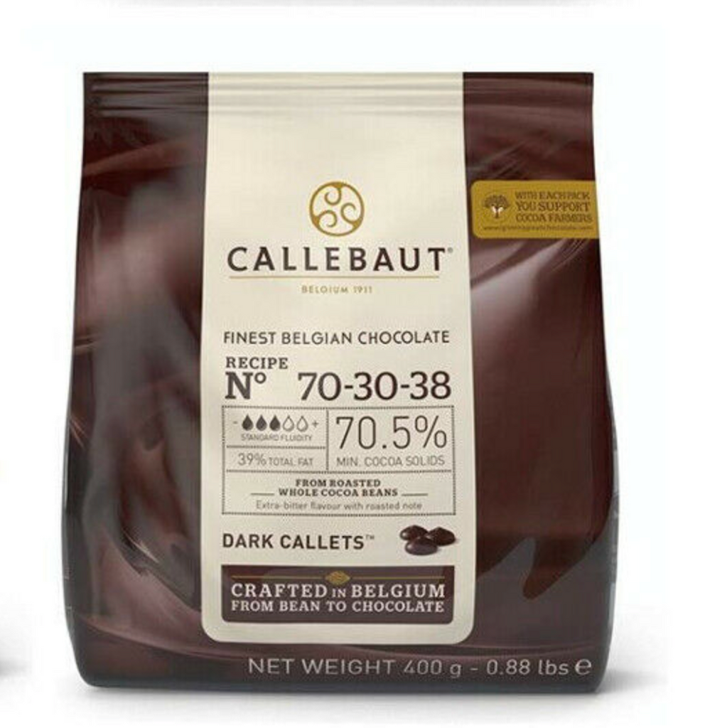 callebaut recipe 70-30-38 dark chocolate callets 400g