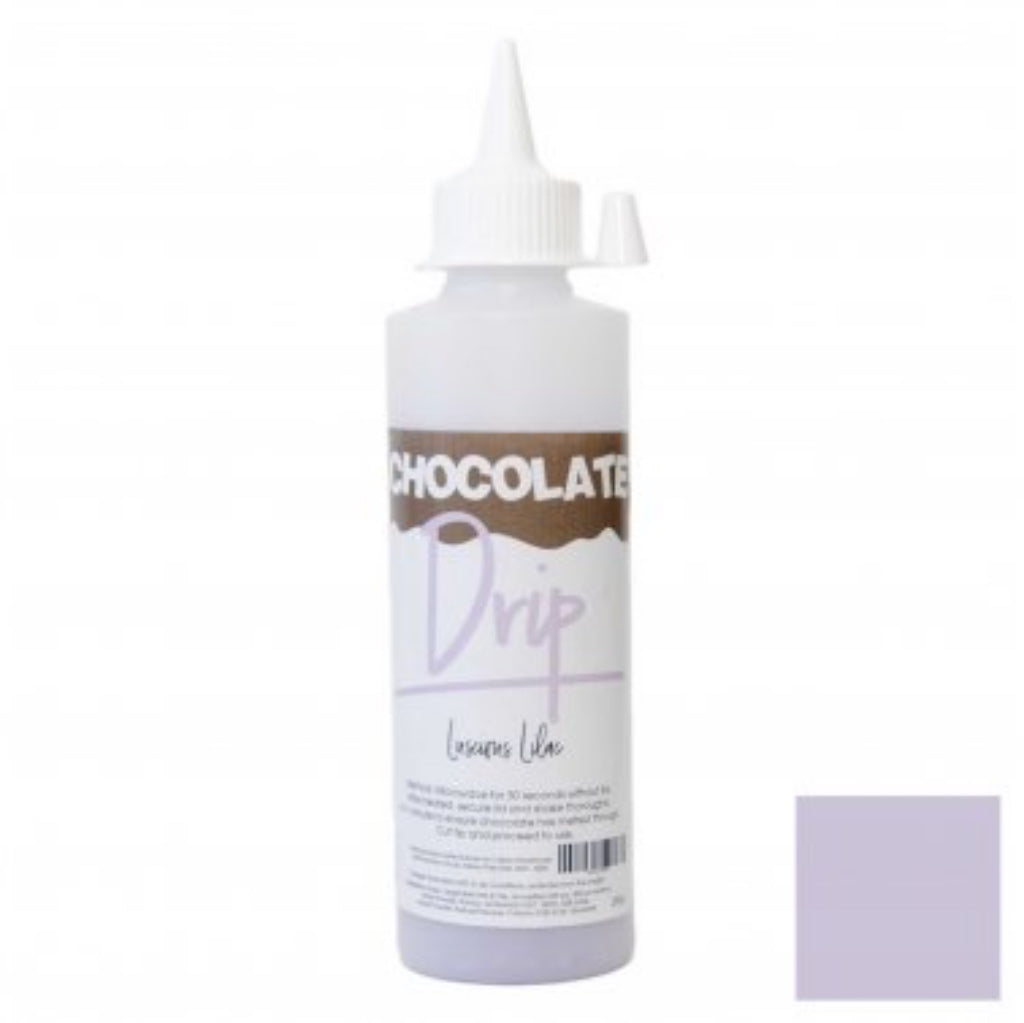 chocolate drip 250g luscious lilac