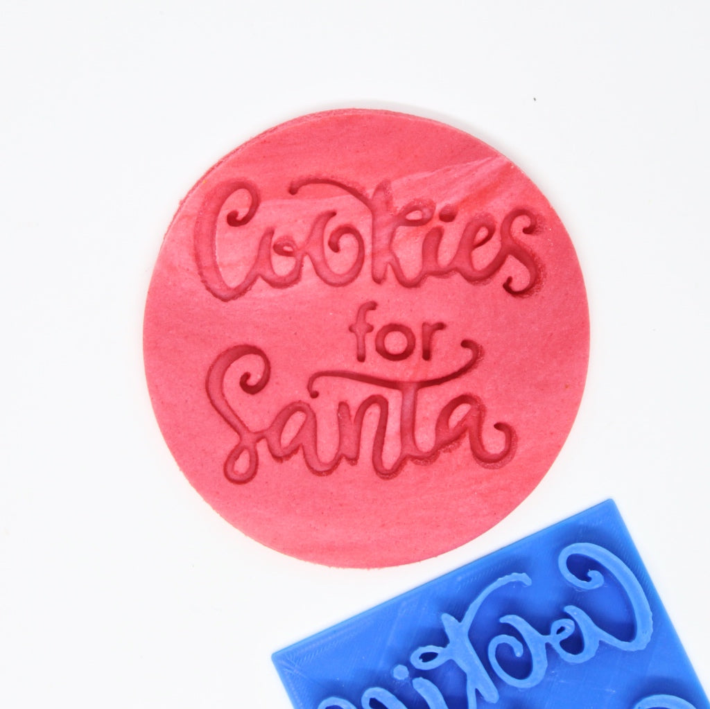cookies for santa fondant cookie embosser